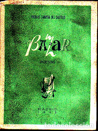 Libros: BAZAR. POESIAS. - CARRERA DEL CASTILLO, Nicolas. - Foto 1