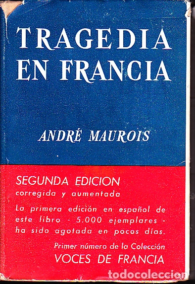 Libros: TRAGEDIA EN FRANCIA. - MAUROIS, Andr&eacute;. - Foto 1