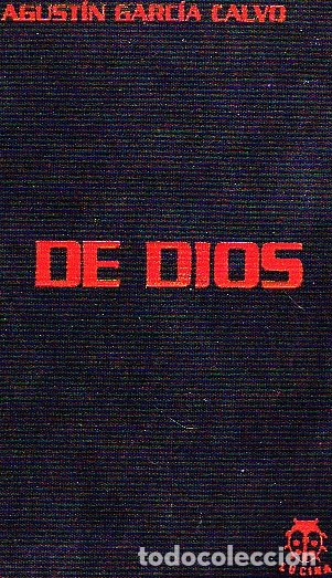 Libros: DE DIOS. - GARCIA CALVO, Agust&iacute;n. - Foto 1