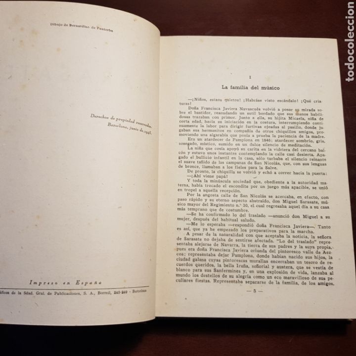 Libros: SARASATE - LEON ZARATE 1945 ED. AVE - Foto 2