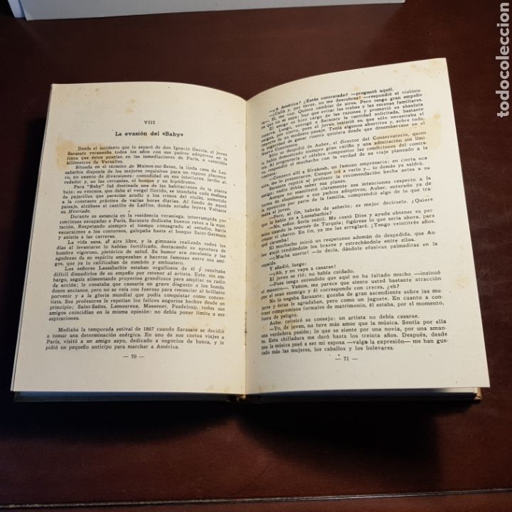 Libros: SARASATE - LEON ZARATE 1945 ED. AVE - Foto 3