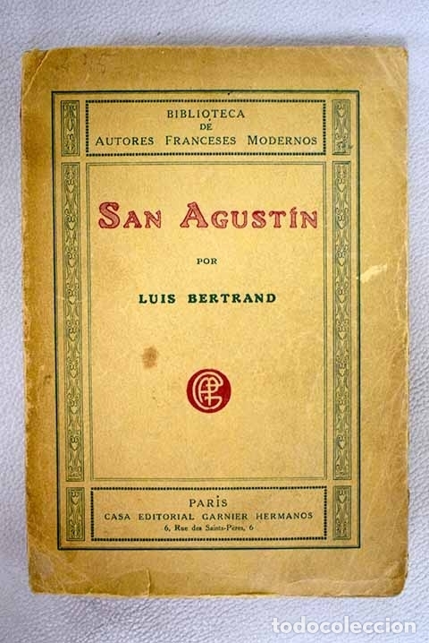 Libros: San Agustin.- Bertrand, Louis - Foto 1