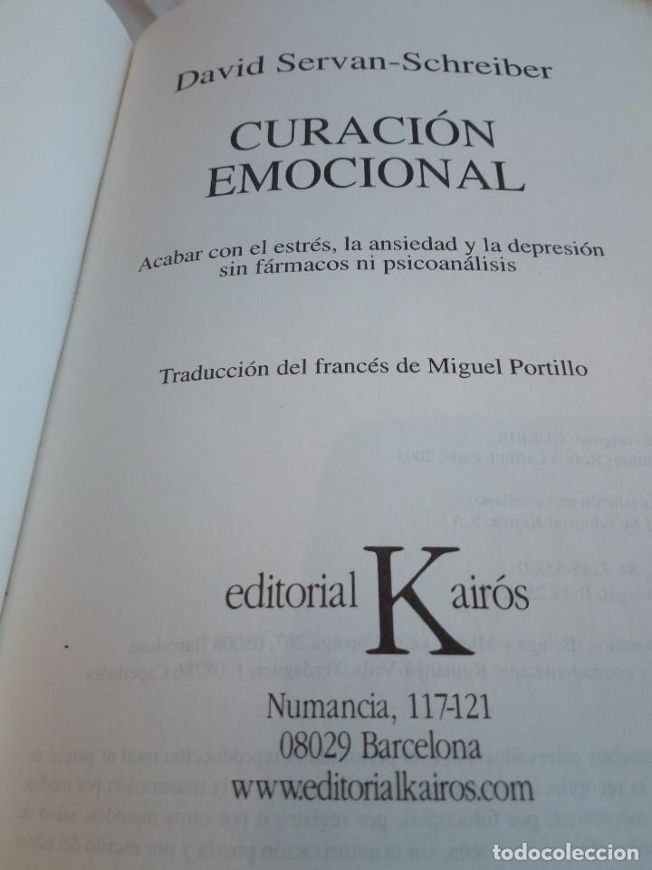 Libros: 168-CURACION EMOCIONAL, David Servan Schreiber, 2003 - Foto 4
