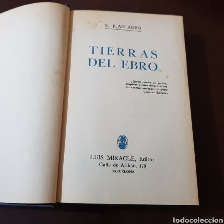 Libros: TIERRAS DEL EBRO 1940 SEBASTIAN JUAN ARBO - Foto 2