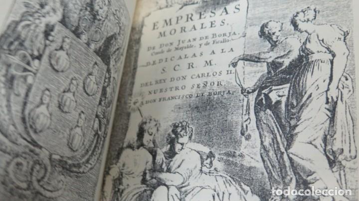 Libros: EMPRESAS MORALES. JUAN DE BORJA. FACSIMIL - Foto 3