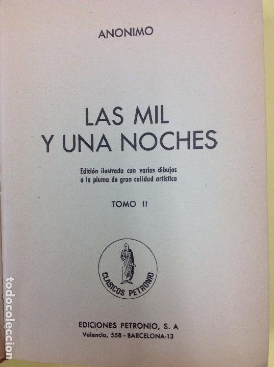 Libros: Las mil y una noches An&oacute;nimo tomo 2 - Foto 1