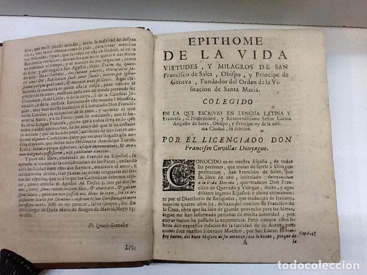 Libros: PRACTICA DEL AMOR DE DIOS SAN FRANCISCO DE SALES 1736 - Foto 7