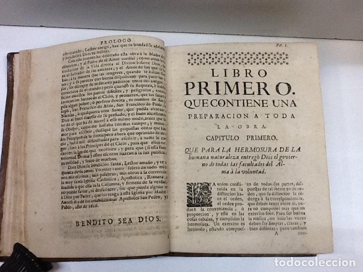 Libros: PRACTICA DEL AMOR DE DIOS SAN FRANCISCO DE SALES 1736 - Foto 8