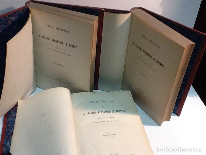 Libros: OBRAS POSTUMAS FERNANDEZ DE MORATIN LEANDRO 1867 68 - Foto 142