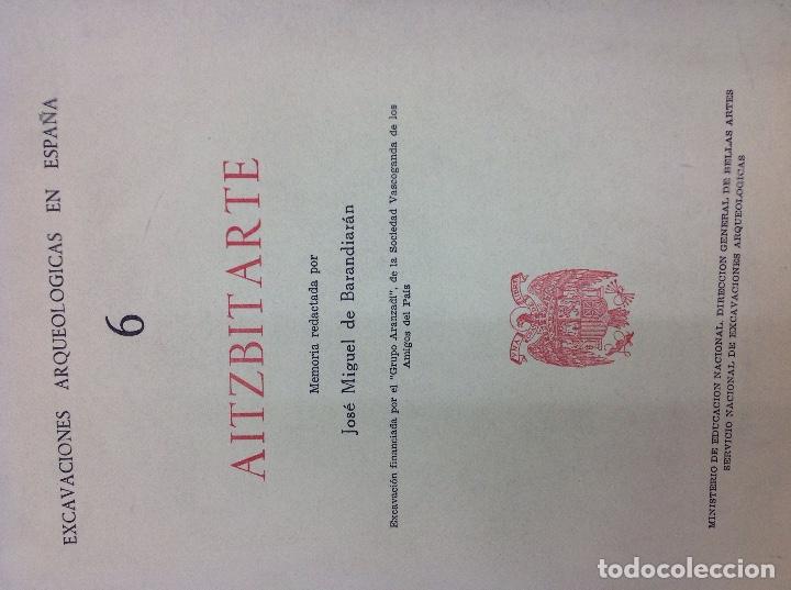 Libros: Aitzbitarte Jos&eacute; Miguel de Barandiar&aacute;n - Foto 1