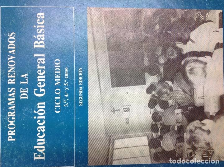 Libros: De la educaci&oacute;n general basica ciclo medio 3,4 y 5 curso