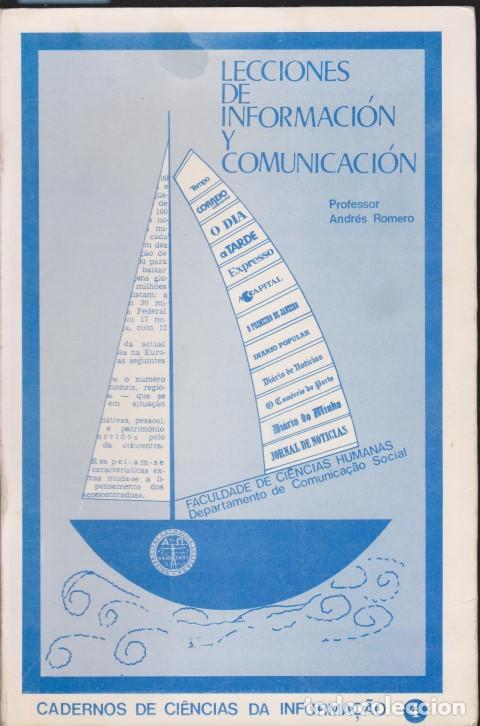 Libros: LECCIONES DE INFORMACION Y COMUNICACION - ANDRES ROMERO - Foto 1