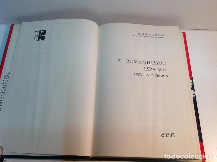 Libros: EL ROMANTICISMO ESPA&Ntilde;OL NAVAS RUIZ RICARDO 1970 - Foto 2