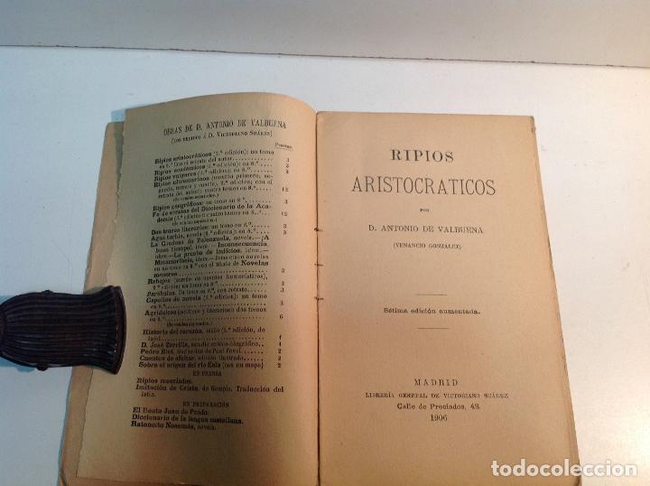 Libros: RIPIOS ARISTOCRATICOS 1906 VALBUENA ANTONIO DE 1906 - Foto 2