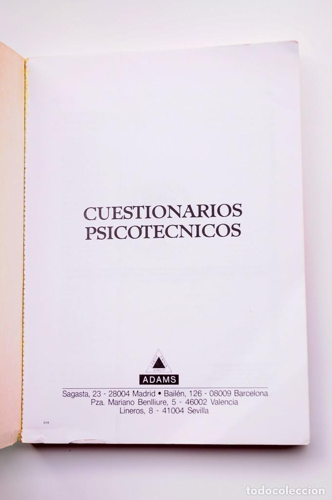 Libros: Cuestionarios psicot&eacute;cnicos - AUTORES VARIOS - Foto 2