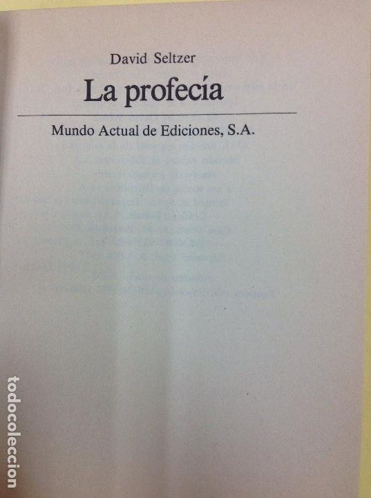 Libros: La profecia David Seltzer - Foto 1