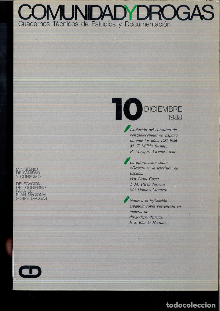 Libros: COMUNIDAD Y DROGAS - CUADERNOS TECNICOS DE ESTUDIO Y DOCUMENTACION N&ordm; 10 - Foto 1