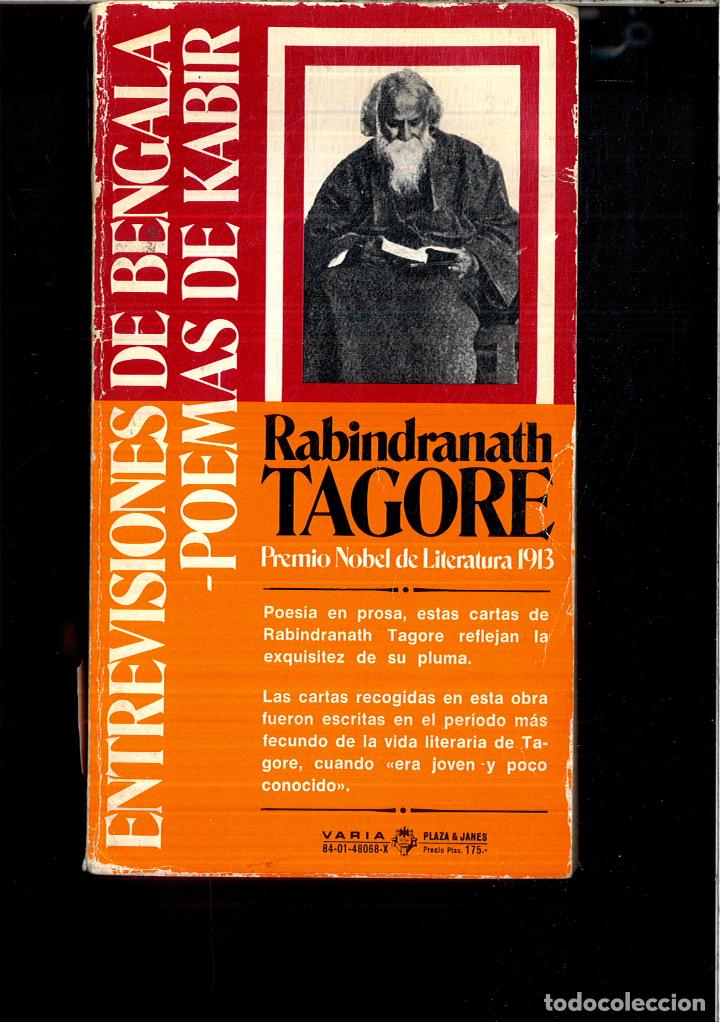 Libros: ENTREVISIONES DE BENGALA. POEMAS DE KABIR - TAGORE, RABINDRANATH - Foto 1