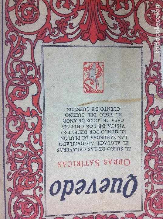 Libros: Quevedo Obras Sat&iacute;ricas - Foto 1