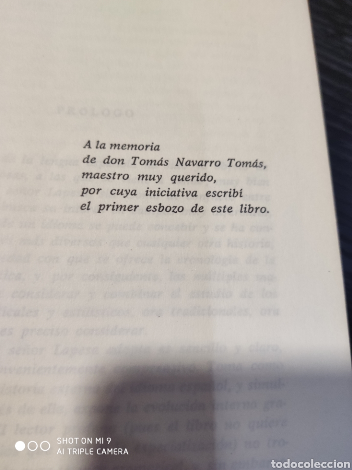 Libros: Historia de la lengua espa&ntilde;ola, Rafael Lapesa - Foto 3