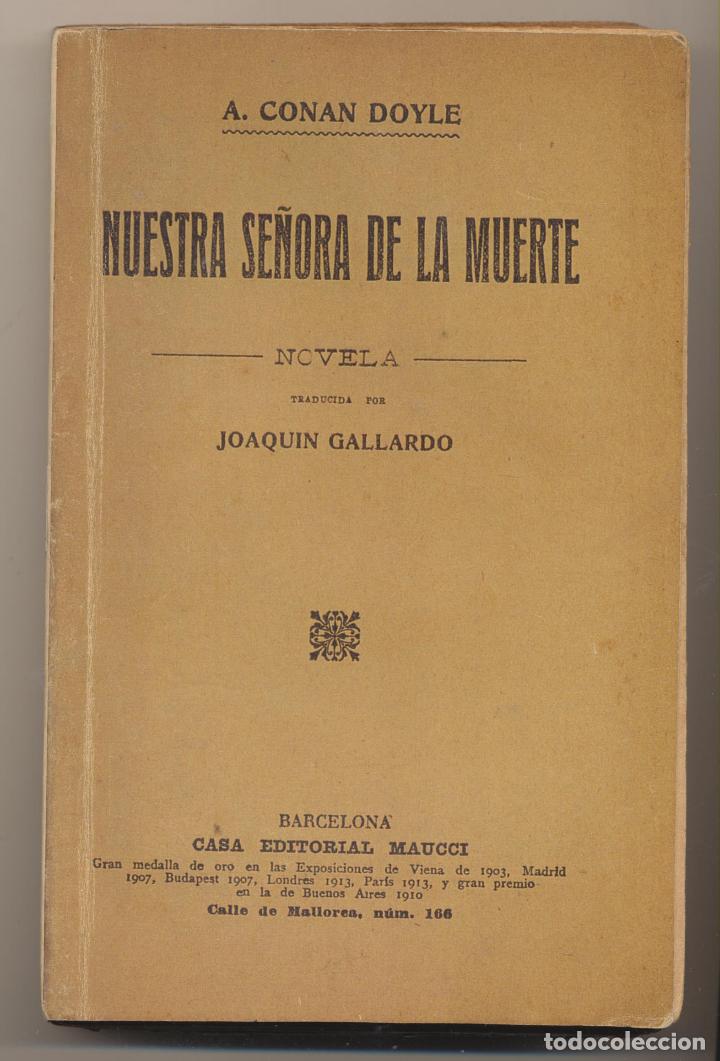 Libros: A. Conan Doyle. Nuestra Se&ntilde;ora de la muerte. Editorial Maucci 191? - Foto 1