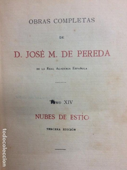 Libros: Nubes de est&iacute;o D. Jos&eacute; M. De Pereda - Foto 1