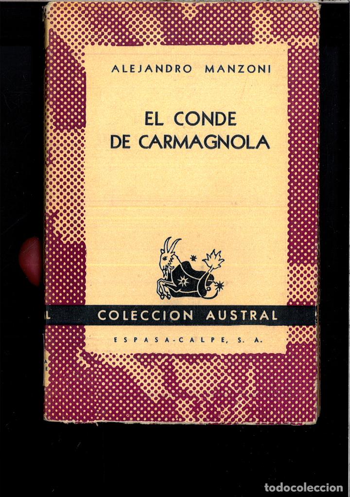 Libros: EL CONDE CARMAGNOLA - ALEJANDRO MANZONI - Foto 1