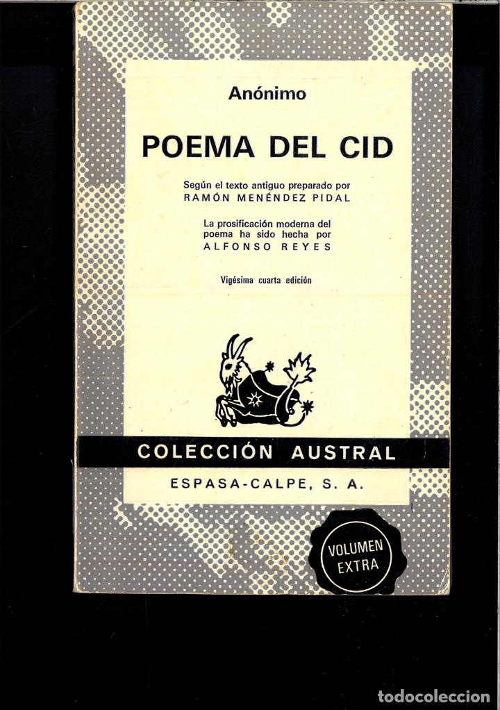 Libros: POEMA DEL CID - ANONIMO - Foto 1