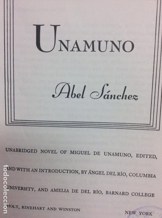 Libros: Unamuno Abel Sanchez - Foto 1