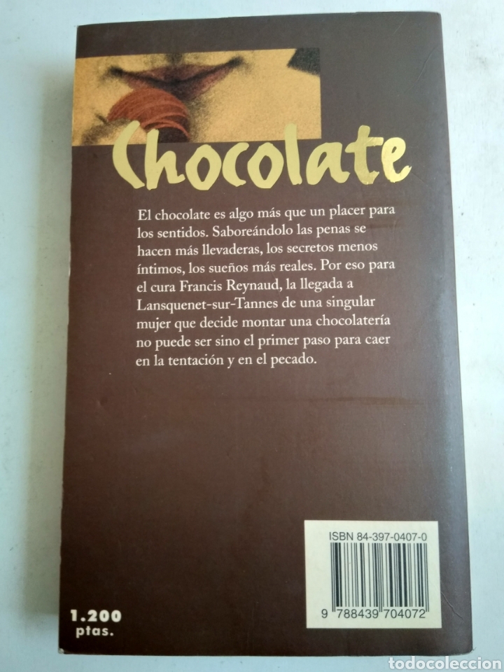 Libros: CHOCOLATE/JOANNE HARRIS - Foto 2