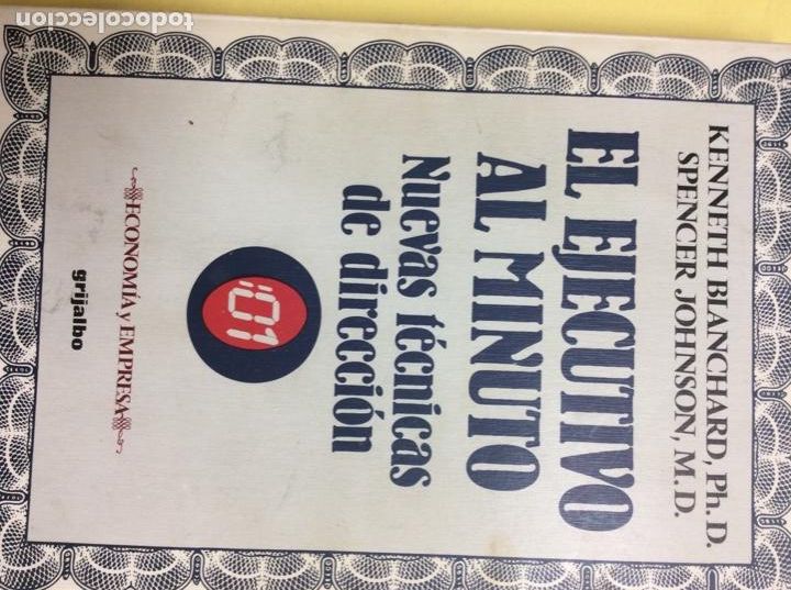 B&uuml;cher: El ejecutivo al minuto nuevas t&eacute;cnicas de direcci&oacute;n Kenneth Balanchard