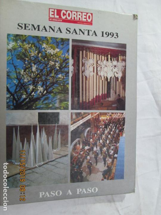 Libros: SEMANA SANTA 1993 , PASO A PASO EL CORREO ANDALUCIA