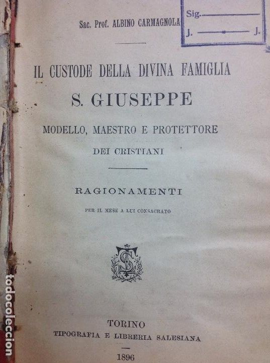 Livros em segunda m&atilde;o: Il custodie della divina famiglia S. Giuseppe