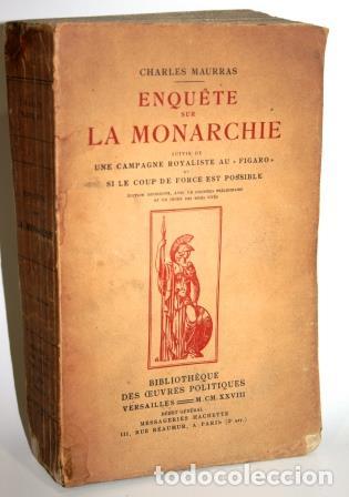 Libros: ENQUETE SUR LA MONARCHIE - MAURRAS, Charles - Foto 1