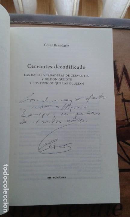 Libros: CERVANTES DECODIFICADO. C&Eacute;SAR BRANDARIZ - Foto 2