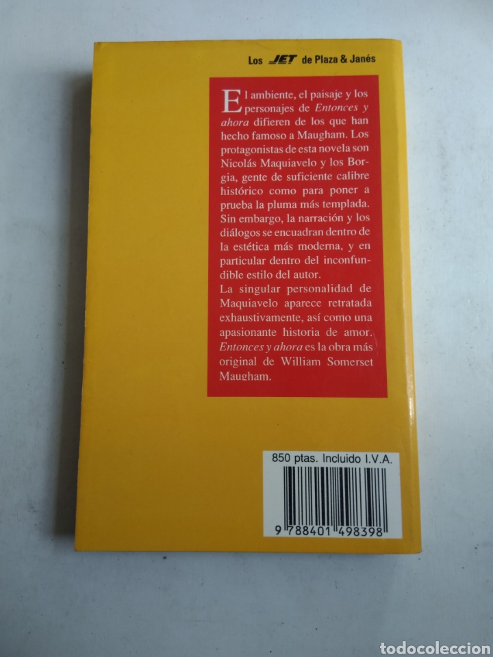 Libros: ENTONCES Y AHORA/W. SOMERSET MAUGHAM - Foto 2