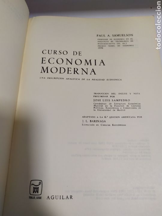 Libros: Curso de economia moderna samuelson Aguilar - Foto 7