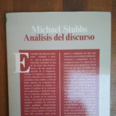 Libros: MICHAEL STUBBS - ANÁLISIS DEL DISCURSO ANÁLISIS SOCIOLINGÜÍSTICO DEL LENGUAJE NATURAL