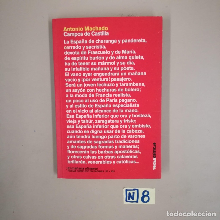 Libros: Antonio Machado campos de Castilla - Foto 1
