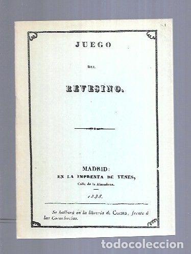 Libros: JUEGO DEL REVESINO (FACSIMIL) - VARIOS - Foto 11