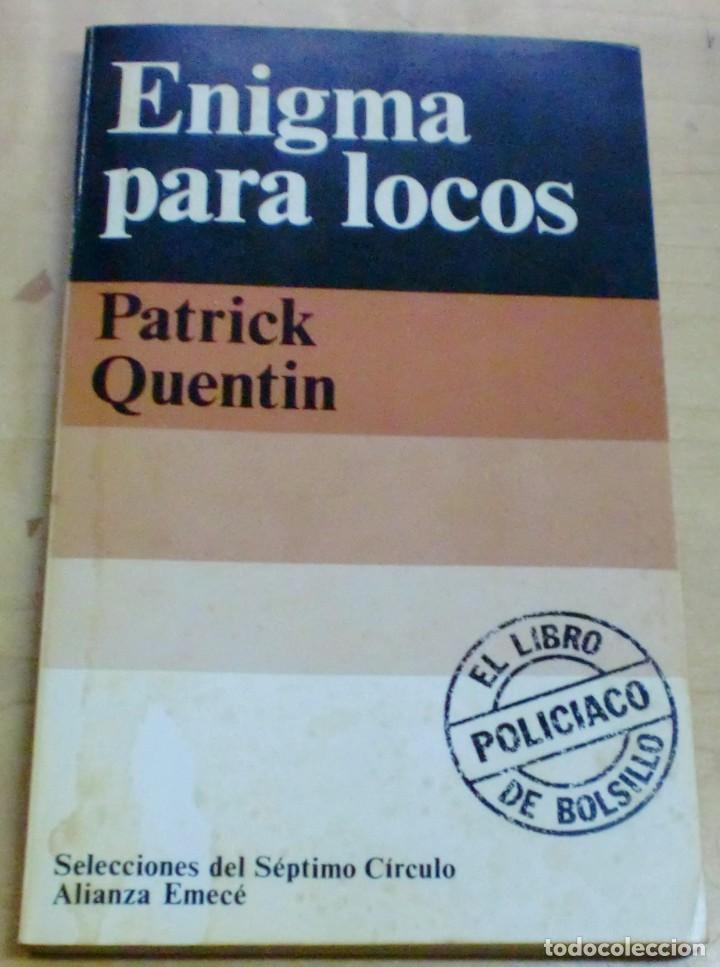 Libros: Enigma para locos - QUENTIN, PATRICK - Foto 1