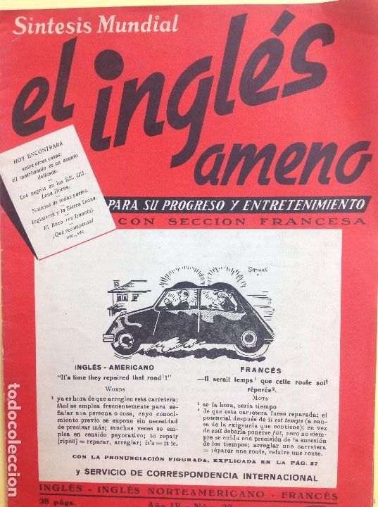 Libri di seconda mano: El ingl&eacute;s ameno s&iacute;ntesis mundial