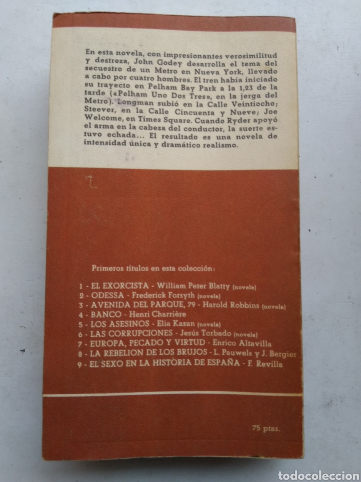 Libros: PELHAM UNO DOS TRES/JOHN GODEY - Foto 2