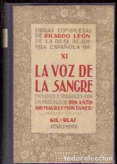Libros: VOZ DE LA SANGRE - LA - LEON, RICARDO - Foto 1