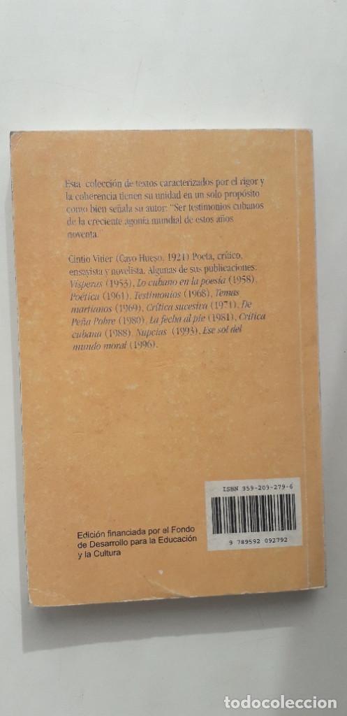 Libros: RESISTENCIA Y LIBERTAD - CINTIO VITIER - Foto 3
