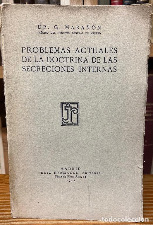 Libros: PROBLEMAS ACTUALES DE LA DOCTRINA DE LA SECRECIONES INTERNAS - MARA&Ntilde;ON, G. - Foto 1