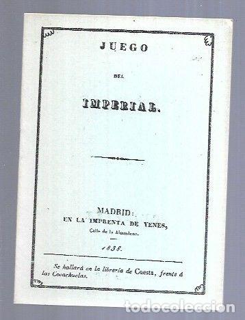 Libros: JUEGO DEL IMPERIAL (FACSIMIL) - VARIOS - Foto 3