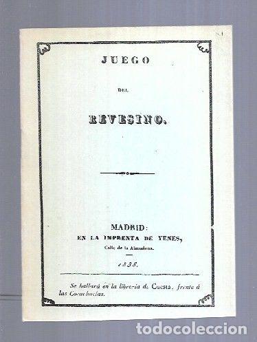 Libros: JUEGO DEL REVESINO (FACSIMIL) - VARIOS - Foto 8