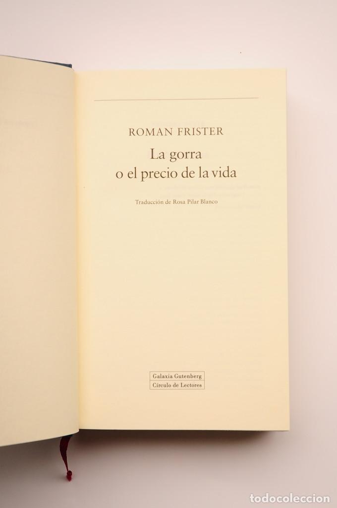 Libros: La gorra o El precio de la vida - FRISTER, Roman - Foto 3