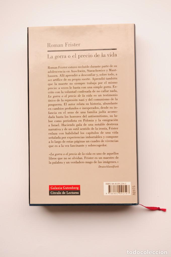 Libros: La gorra o El precio de la vida - FRISTER, Roman - Foto 4